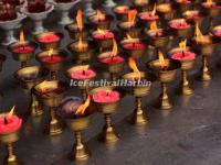 The Prayer Lamps in Wenshu Temple