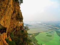 A View of Dian Lake from Dragon Gate in Kuming Western Mountain