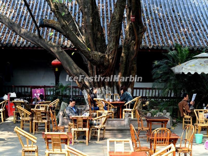 Teahouse in Wuhou Memorial Temple