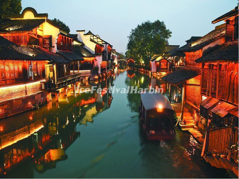 Wuzhen Town in the evening