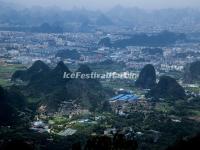 A View from Guilin Yao Mountain