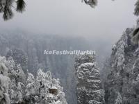 Yellow Stone Village in Winter, Zhangjiajie