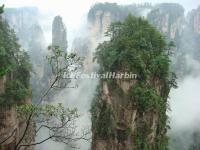 The Hallelujah Mountains in Zhangjiajie