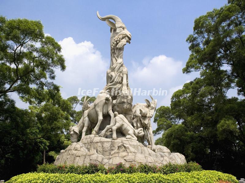 Five Rams Sculpture in Yuexiu Park