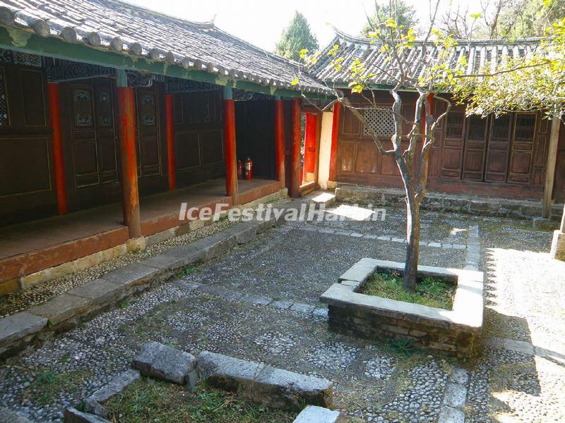 The Courtyard of Lijiang Yufeng Lamasery