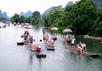 Yangshuo Yulong River Bamboo Rafting