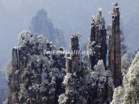 Zhangjiajie National Forest Park - Tianzi Mountain in Snow