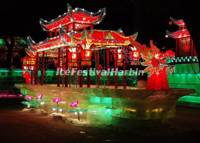 harbin zhaolin park ice lantern