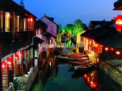 Nightscape of Zhouzhuang Water Town