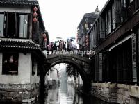 An Ancient Bridge in Zhouzhuang Water Town